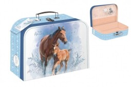 Dětský kufřík papírový Wild Horses 35x23x10cm